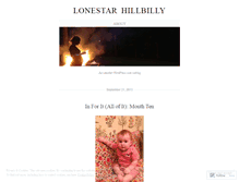 Tablet Screenshot of lonestarhillbilly.wordpress.com