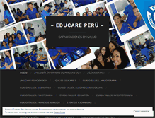 Tablet Screenshot of educareperu.wordpress.com