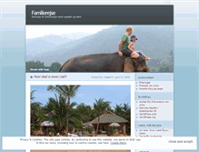 Tablet Screenshot of familierejse.wordpress.com