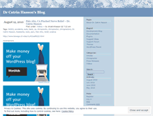 Tablet Screenshot of drcatrinhasson.wordpress.com