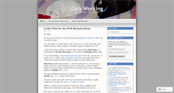 Desktop Screenshot of catsworking.wordpress.com