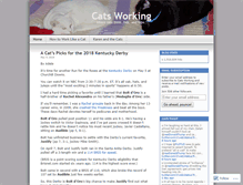 Tablet Screenshot of catsworking.wordpress.com