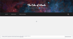 Desktop Screenshot of echoofwords.wordpress.com