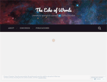 Tablet Screenshot of echoofwords.wordpress.com