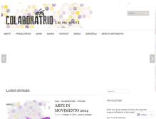 Tablet Screenshot of colaboratorioartandspace.wordpress.com