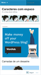 Mobile Screenshot of caracterescomespaco.wordpress.com