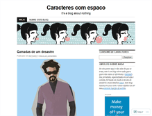 Tablet Screenshot of caracterescomespaco.wordpress.com