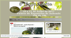 Desktop Screenshot of expoazeite.wordpress.com