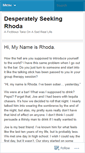 Mobile Screenshot of desperatelyseekingrhoda.wordpress.com