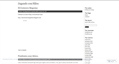 Desktop Screenshot of jugandoconhilos.wordpress.com