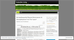 Desktop Screenshot of invincibleliving.wordpress.com