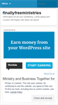 Mobile Screenshot of finallyfreeministries.wordpress.com