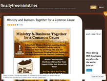 Tablet Screenshot of finallyfreeministries.wordpress.com