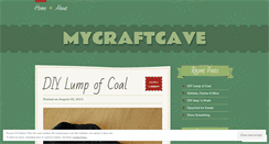 Desktop Screenshot of mycraftcave.wordpress.com