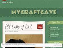 Tablet Screenshot of mycraftcave.wordpress.com