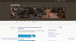 Desktop Screenshot of eatsitplay.wordpress.com