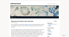 Desktop Screenshot of celltowerlease.wordpress.com