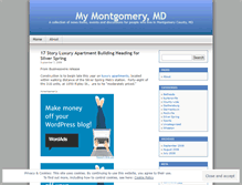 Tablet Screenshot of mymontgomerymd.wordpress.com