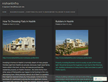 Tablet Screenshot of nishantinfra.wordpress.com