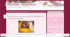 Desktop Screenshot of mujeresvirtuosas.wordpress.com