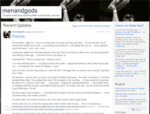 Tablet Screenshot of menandgods.wordpress.com