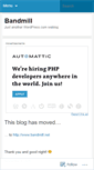 Mobile Screenshot of bandmill.wordpress.com