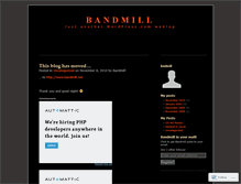 Tablet Screenshot of bandmill.wordpress.com