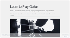 Desktop Screenshot of learntheguitar.wordpress.com