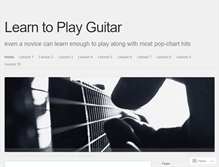 Tablet Screenshot of learntheguitar.wordpress.com