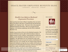 Tablet Screenshot of gracemayeremployeebenefits.wordpress.com