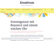 Tablet Screenshot of kreativum.wordpress.com