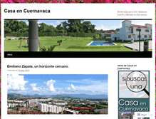 Tablet Screenshot of casaencuernavaca.wordpress.com