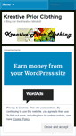 Mobile Screenshot of kreativepriorclothing.wordpress.com