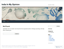 Tablet Screenshot of indiainmyopinion.wordpress.com