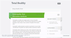 Desktop Screenshot of healthtotal.wordpress.com