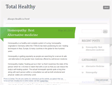 Tablet Screenshot of healthtotal.wordpress.com