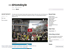 Tablet Screenshot of drtomdoyle.wordpress.com