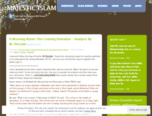 Tablet Screenshot of majesticislam.wordpress.com