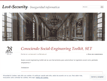 Tablet Screenshot of lostsecurity.wordpress.com