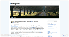 Desktop Screenshot of bridesgalleria.wordpress.com