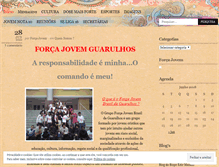 Tablet Screenshot of forcajovemguarulhos.wordpress.com