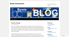 Desktop Screenshot of bowiechiropractic.wordpress.com