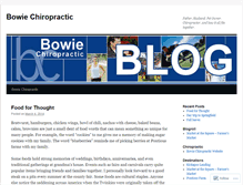 Tablet Screenshot of bowiechiropractic.wordpress.com
