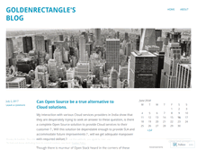 Tablet Screenshot of goldenrectangle.wordpress.com