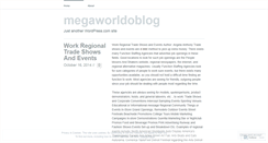Desktop Screenshot of megaworldoblog.wordpress.com
