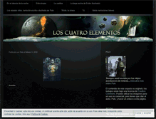 Tablet Screenshot of loscuatroelementos.wordpress.com