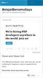 Mobile Screenshot of belajarbersamasaya.wordpress.com