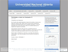 Tablet Screenshot of graduados2007.wordpress.com