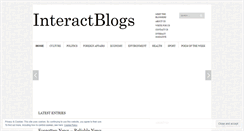 Desktop Screenshot of interactblogs.wordpress.com