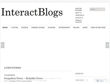 Tablet Screenshot of interactblogs.wordpress.com